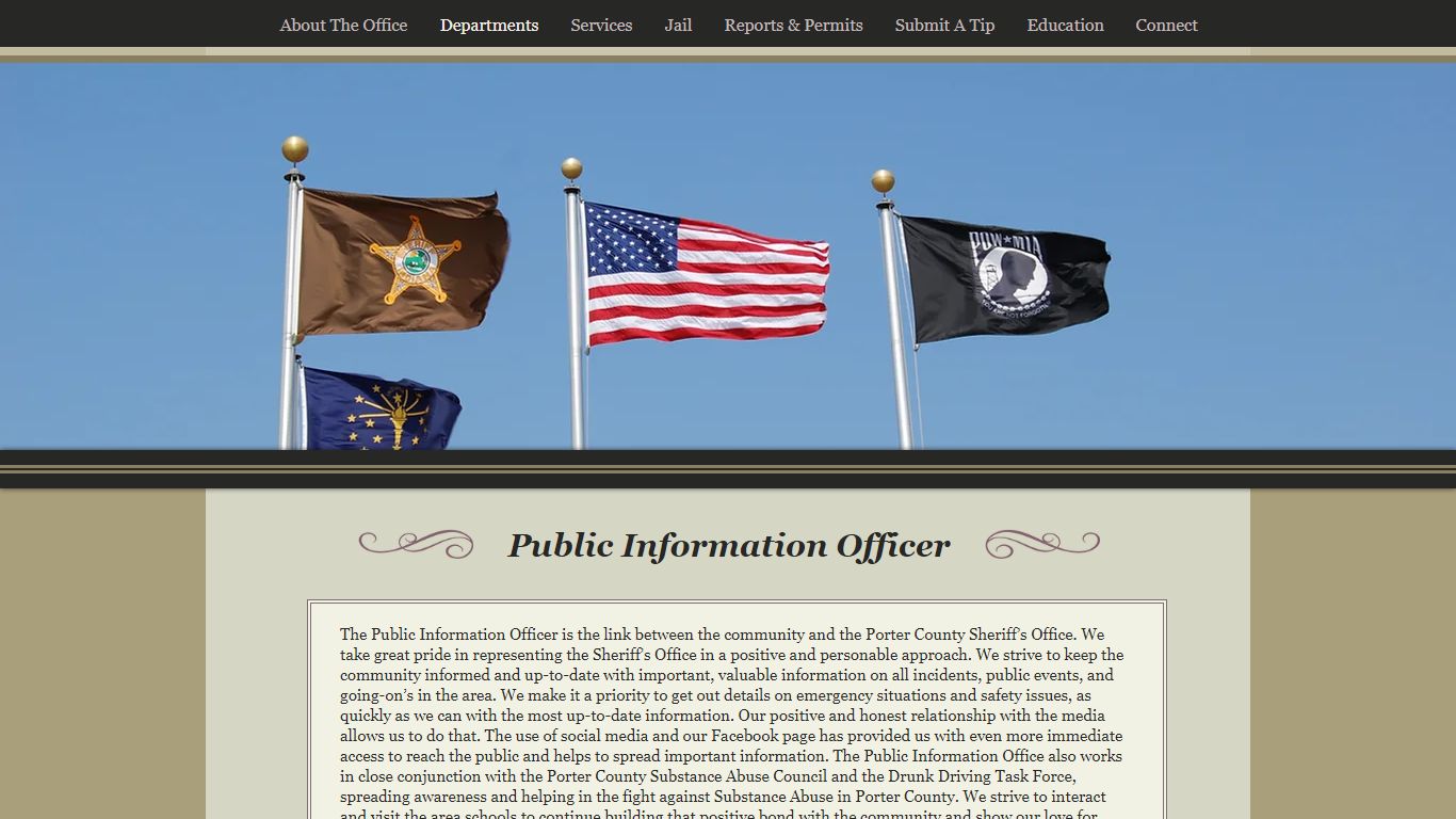 Public Information Officer | portercountysheriff